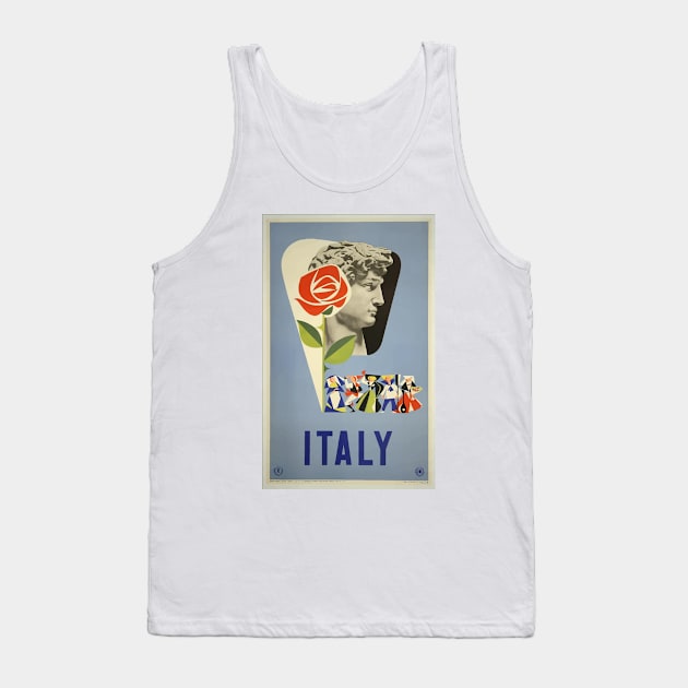 Vintage Travel - Italy Tank Top by Culturio